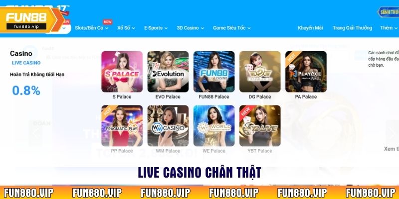Live Casino chân thật